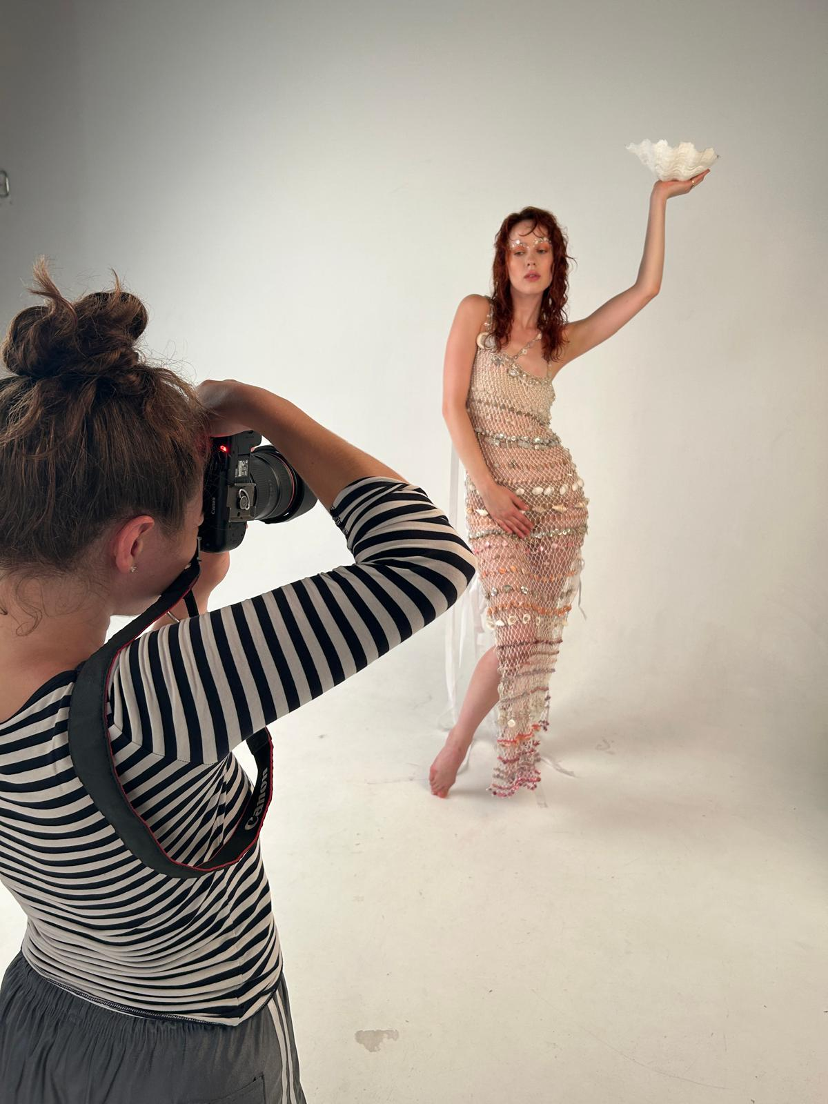 Behind the Scenes beim Shooting mit Pia Poi